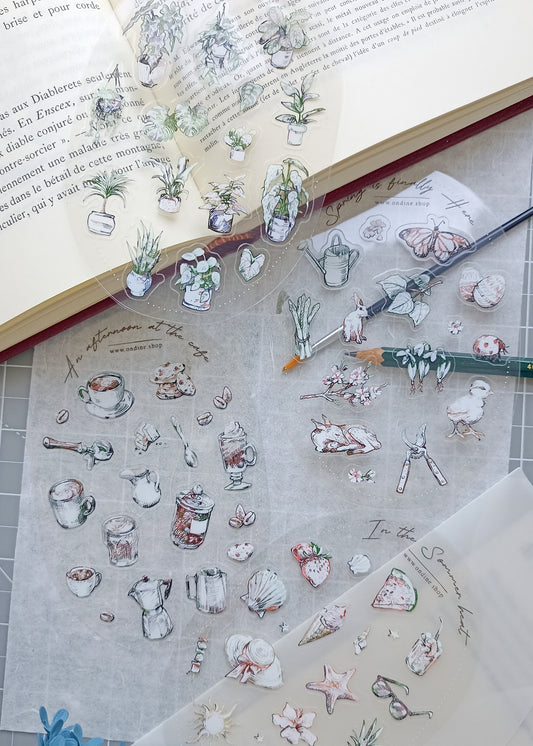 Sticker Sheet transparente - Set de 4