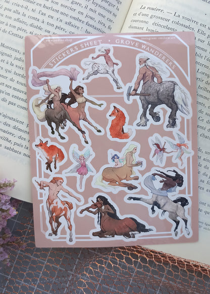 Stickers Sheet Grove Wanderers