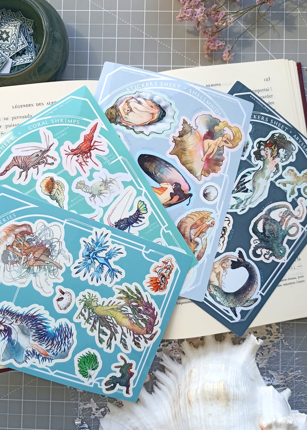 Marine Mania Sticker sheet Set