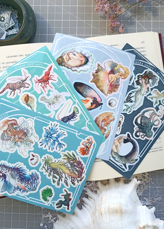 Marine Mania Sticker sheet Set