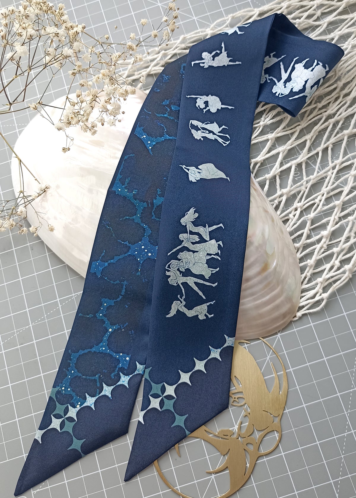 Night Blue - Silk Twilly