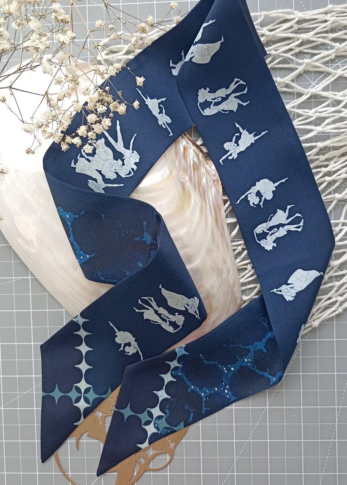 Night Blue - Silk Twilly