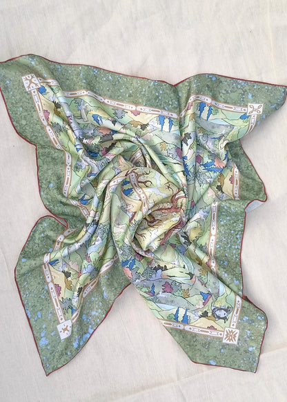 Pastoral Rêverie - Mulberry Silk Scarf