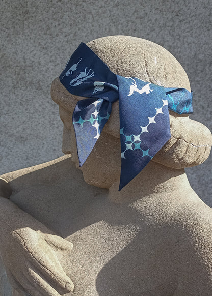 Night Blue - Silk Twilly