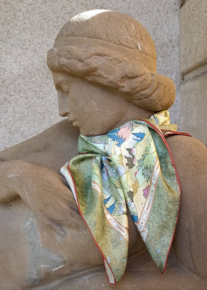 Pastoral Rêverie - Mulberry Silk Scarf