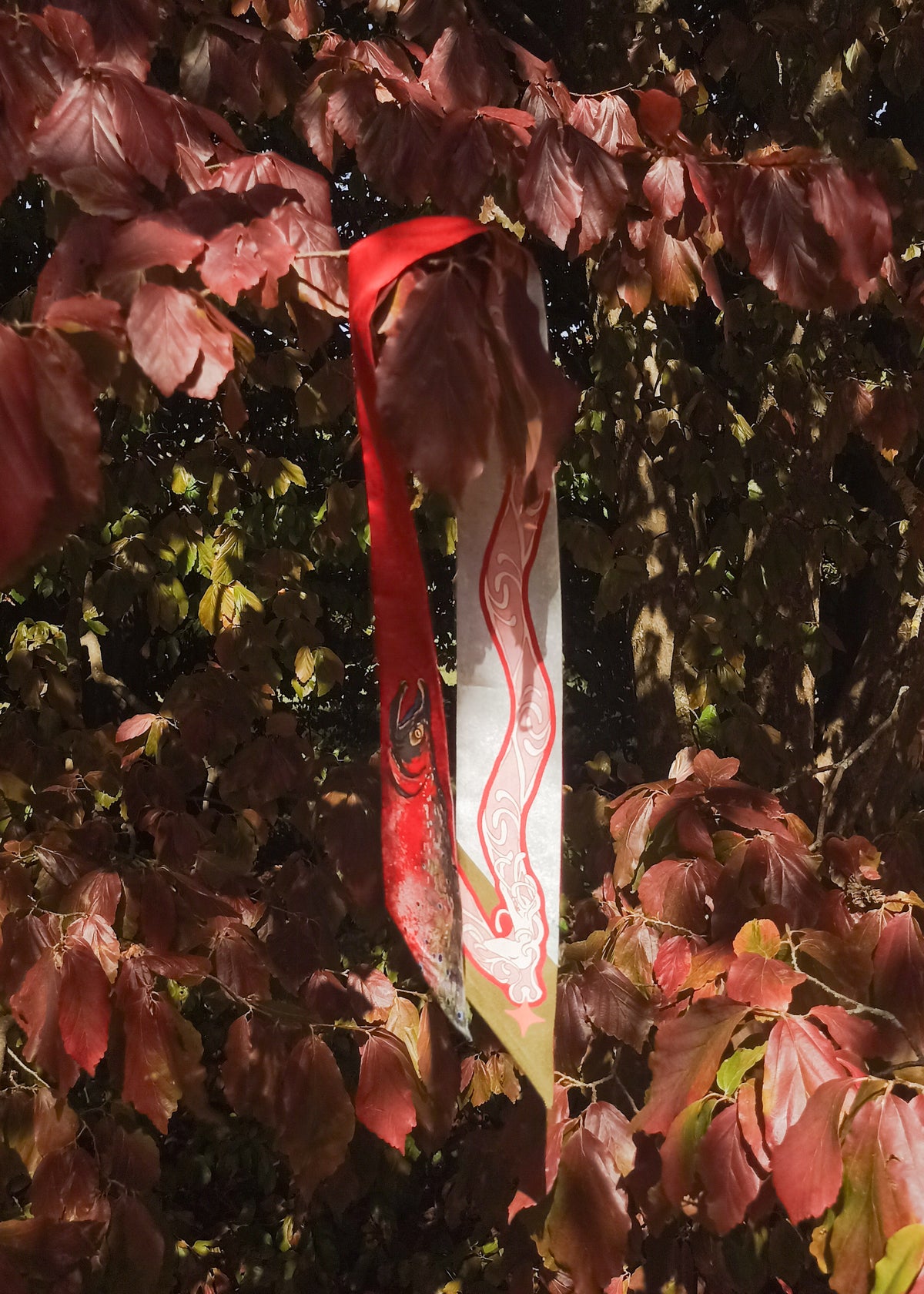 Rouge Carmin - Twilly en soie