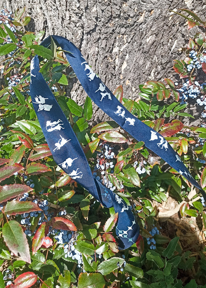 Night Blue - Silk Twilly