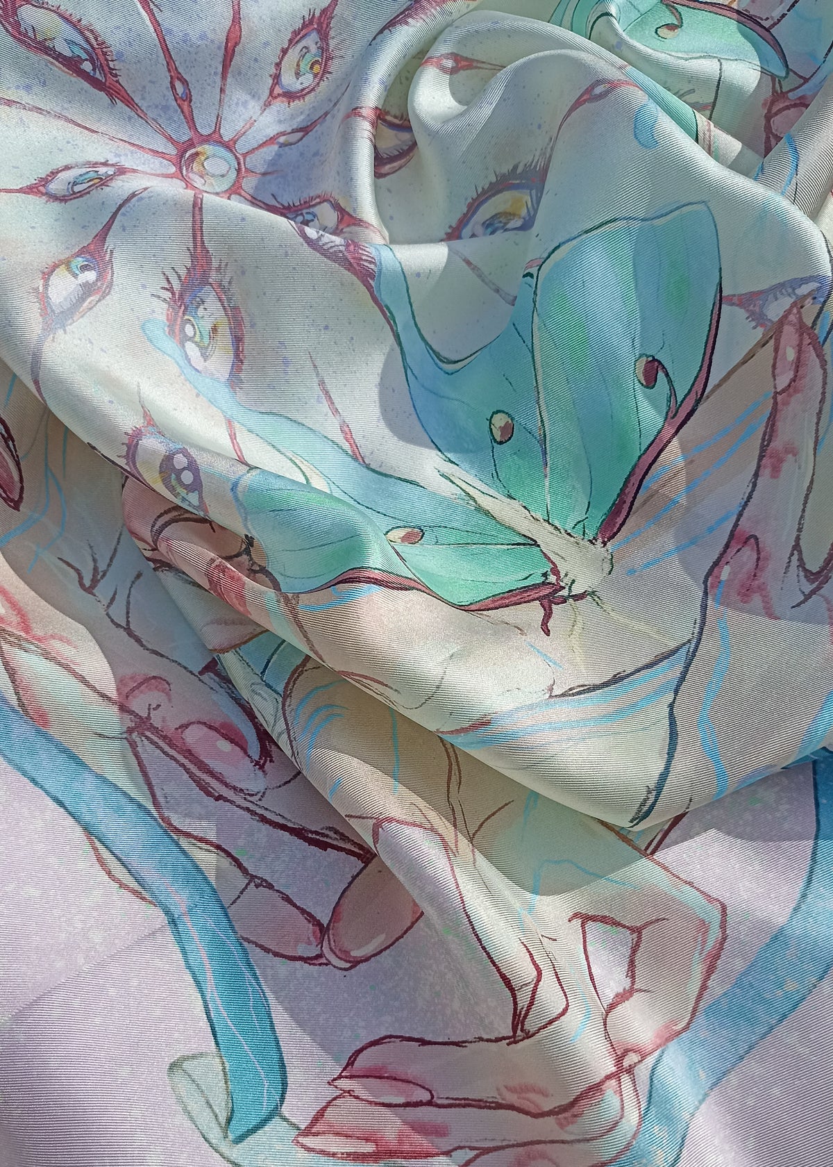 Moth Skin - Mulberry Silk Scarf