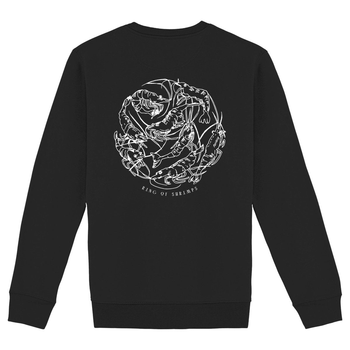 Ring of Shrimps Sweatshirt - dos_noir