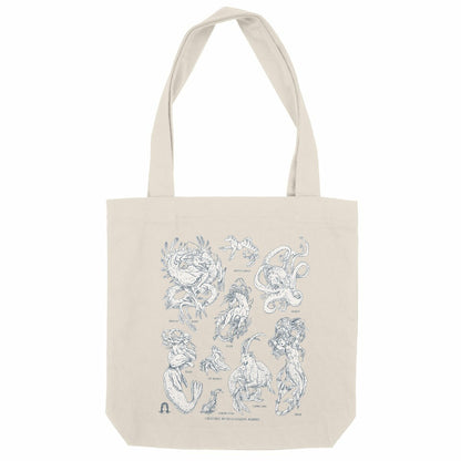 Marine ythology Tote Bag - face_naturel