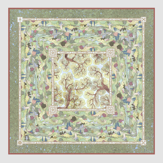 Pastoral Rêverie - Mulberry Silk Scarf